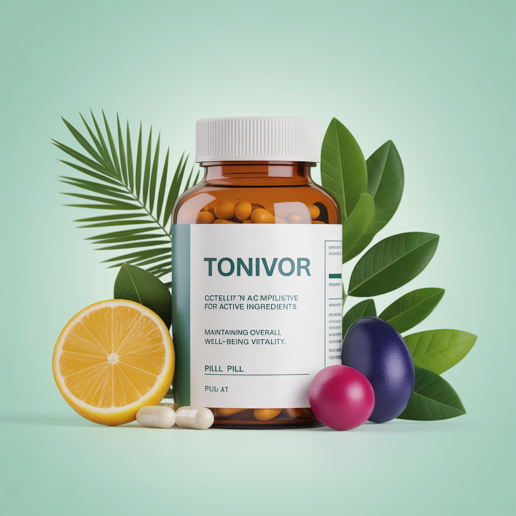 Tonivor daily wellness complex bottle with natural ingredients